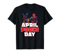 Marvel Deadpool April Pool's Day Sassy Pose April Fool's Day Maglietta