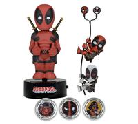 MARVEL DEADPOOL Box GIFT SET Regalo BODYKNOCKER Scaler Hubsnaps Earbuds