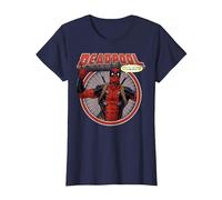 Marvel Deadpool Chump in A Deadpool Tee Maglietta, Donna, Navy, 3XL
