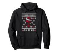 Marvel Deadpool Coming To Town Ugly Christmas Felpa con Cappuccio