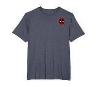 Marvel Deadpool Corner Chest Logo Maglietta, Uomo Taglie Grandi, Pervinca, 6X Tall