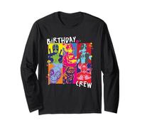 Marvel Deadpool Corps Birthday Crew Matching Birthday Party Maglia a Manica