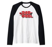 Marvel Deadpool Dad-Pool Logo Funny Dad Father's Day Gift Maglia con Maniche Raglan