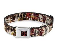 MARVEL DEADPOOL Dog Collar DPA-Deadpool Logo Black/Red/White Deadpool Kills Dead