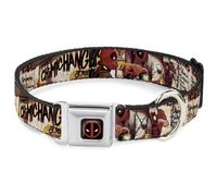 MARVEL DEADPOOL Dog Collar DPA-Deadpool Logo Black/Red/White Deadpool Kills Dead