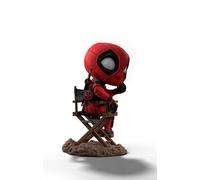 Marvel Deadpool e Wolverine MiniCo Statua Deadpool Sulla Sedia 13Cm Iron Studios