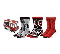 Marvel Deadpool El Guero Taqueria Set Di 3 Paia Di Calzini