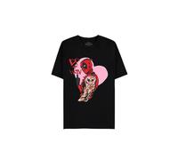 Marvel Deadpool-I Heart You-Men's Short Sleeved T-Shirt Uomo M Nero