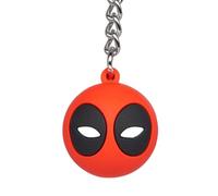 Marvel Deadpool Icon Ball Portachiavi Rosso, Bianco e Nero, S
