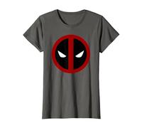 Marvel Deadpool Large Circle Logo Maglietta, Donna, Asfalto, 3XL