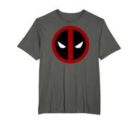 Marvel Deadpool Large Circle Logo Maglietta, Uomo Taglie Grandi, Asfalto, 4X Tall