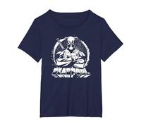 Marvel Deadpool Mercenary for Hire Maglietta, Donna Plus-Size, Navy, 4X