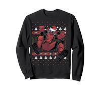 Marvel Deadpool Natale Killer Felpa, Unisex per Adulti, Nero, S