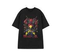 Marvel Deadpool Nero Deadpool & Wolverine Knives T-shirt a maniche corte Uomini