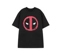 Marvel Deadpool Nero Face T-shirt T-shirt a maniche corte Uomini