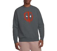 Marvel Deadpool Paint Logo Unisex Felpa Charcoal, Large