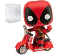 Marvel: Deadpool Parody - Deadpool on Scooter Funko Pop! Rides Vinyl Figure (Bundled con custodia protettiva compatibile Pop Box), blu, grigio, 9,53 cm