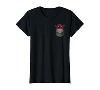 Marvel Deadpool Pocket Maglietta, Donna, Nero, XL