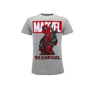 MARVEL DEADPOOL - T-shirt M grigia