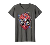 Marvel Deadpool Target Practice Maglietta, Donna, Asfalto, XL