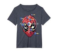 Marvel Deadpool Target Practice Maglietta, Donna Plus-Size, Pervinca, 3X
