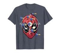 Marvel Deadpool Target Practice Maglietta, Uomo, Pervinca, L