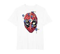 Marvel Deadpool Target Practice Maglietta, Uomo Taglie Grandi, Bianco, 4X Tall
