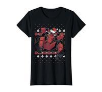 Marvel Deadpool Ugly - Maglione Natalizio Maglietta, Donna, Nero, XXL