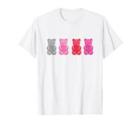 Marvel Deadpool Valentine's Day Cute Gummy Bear Chest Logo Maglietta