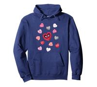 Marvel Deadpool Valentine's Day Heart Candies Chest Logo Felpa con Cappuccio