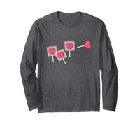 Marvel Deadpool Valentine's Day Heart Shape Lollipop Logo Maglia a Manica