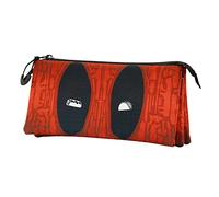 Marvel Deadpool Weapons-Astuccio Triplo ECO, Rosso, 23 x 11 cm
