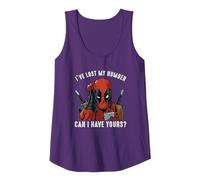 Marvel Deadpool White Lost My Number Pick Up Line Canotta