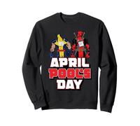 Marvel Deadpool & Wolverine April Pool's Day Kick Me Hug Me Felpa