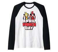 Marvel Deadpool & Wolverine April Pool's Day Kick Me Hug Me Maglia con Maniche Raglan