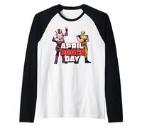 Marvel Deadpool & Wolverine April Pool's Day Team-Up Maglia con Maniche Raglan