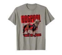 Marvel Deadpool & Wolverine Dogpool Distressed Trouble Logo Maglietta