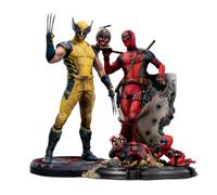 MARVEL DEADPOOL & WOLVERINE Scale 1:10 Set of Two Statue Iron Studios Sideshow