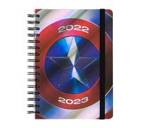 Marvel Diario Captain America Shield 22/23 A5 Academic Week To View 12 Months