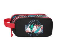 Marvel Disney Shield, astuccio per la scuola, astuccio per bambini, realizzato in poliestere, perfetto per organizzare e trasportare matite e penne, di Joumma Bags., Nero, Astuccio