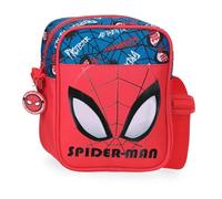 Marvel Disney, Spiderman Authentic, beauty case, astuccio, realizzato in poliestere, tracolla regolabile. Joumma Bags, rosso, Tracolla Spiderman