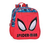 Marvel Disney, Spiderman Authentic, Vorschulrucksäcke, Schulrucksack, aus Polyester, Breite verstellbare Schulterriemen, Doppelfach, Von Joumma Bags