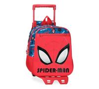 Marvel Disney Spiderman Authentic Zaini Prescolare, Zaino Scuola, Realizzato in Poliestere, Bretelle Larghe e Regolabili, Doppio Scomparto, Joumma Bags, rosso, Zaino 28 + carrello