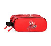 Marvel Disney Spiderman Go Spidey Astuccio doppio Poliestere, rosso, 23 x 7 x 9 cm