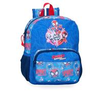 Marvel Disney Spidey Power of 3, zaino per bambini, zaino per scuola, spalline larghe, ergonomiche e imbottite, varie tasche. Joumma Bags., blu, Zaino 28