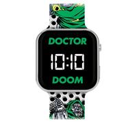 Marvel Doctor Doom - Orologio con display a LED con cinturino in silicone per bambini