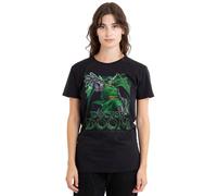 Marvel Doctor Doom Ruler of Latveria Ladies T Shirt, Black, Nero, M Donna