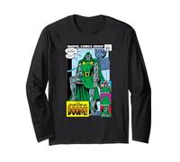Marvel Doctor Doom Shadow of Doom Retro Vintage Comic Art Maglia a Manica