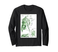 Marvel Doctor Doom's Armor Schematic Vintage Comic Blueprint Maglia a Manica