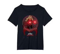 Marvel Doctor Strange in The Multiverse of Madness Witch Maglietta, Donna Plus-Size, Nero, 6X